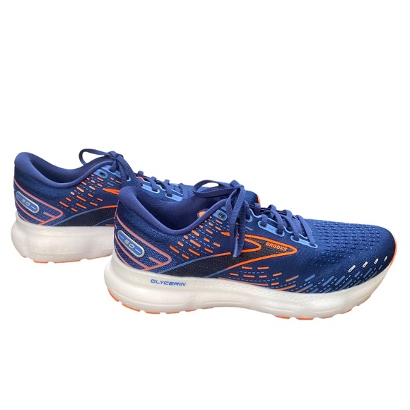 Brooks Glycerin 2.0 Men’s Running Athletic Shoes Blue Orange - Picture 5 of 11
